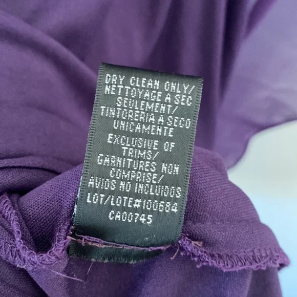 JS Boutique Purple Beaded Chiffon Dress - Picture 10 of 15